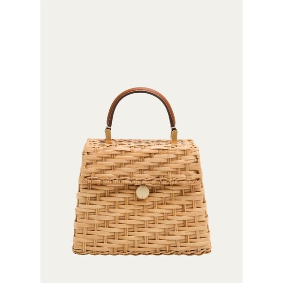 cult gaia Handbags - B-207. Cult Gaia Sybil Flap Rattan Crossbody Bag